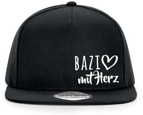 Huuraa Cappy Mütze Bazi mit Herz Geschenk | Baseballkappe Basecap Kappe Geschenkidee Unisex Baseball Cap