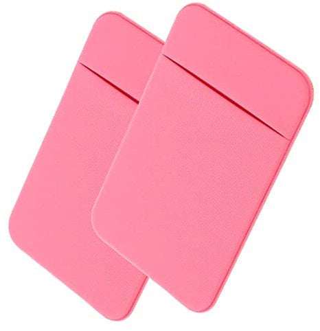 ELAYARD 2pcs Adhesive Phone Back Wallet Holder Credit Card Coin Pocket Fit for Smartphones Secure and Convenient Card Sleeve Easy to Install