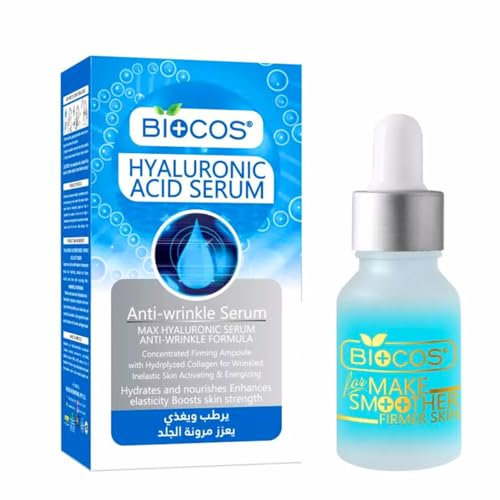 Multi Siero viso anti-invecchiamento all'acido ialuronico con vitamina B3 riduce al minimo le linee sottili, restringe i pori, anti rughe, siero giorno e notte, 15 ml