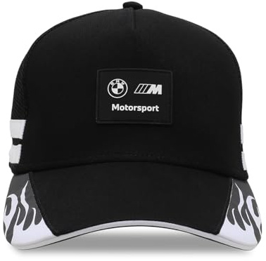PUMA Erwachsene BMW M Motorsport Lifestyle Trucker-Cap OneSize, Black