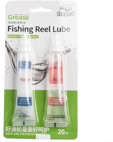 Jotekonoby Reel Maintenance Kit with Fishing Reel Lubricant - Saltwater & Freshwater Reel Oil and Grease for Low Noise, High Temperature Performance, Lithium