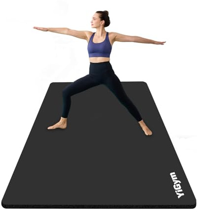 YiGym Gymnastikmatte 195x90cm Groß Yogamatte 10/15mm Dicke XL Fitnessmatte | Mit Tragegurt und Tasche, Rutschfest, Indoor, Outdoor, Home, Gym, Turnen, Pilates