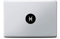 Sternzeichen Fische Symbol MacBook Sticker, Zodiac Sign MacBook Pro, MacBook Air, Vinyl Aufkleber schwarz, Laptop decal, Leuchteffekt