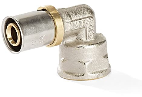 H2O-Flex® 16er Pressfitting mit Winkel 90° mit 1/2 Innengewinde für Verbundrohr 2,0mm Aluverbund Mehrschichtverbundrohr DVGW Rohr