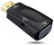 REY - Adaptador Conversor HDMI a VGA/Jack Hembra Negro de 3.5 mm Conectores Dorados