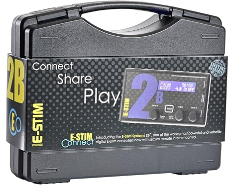 E-Stim 2B Box Connect Pack Elektrostimulationsgerät Reizstromgerät High-End mit Digital-Link Schnittstelle und mit E-Stim Connect and Commander 3 Software sowie Innovativen Audio-Funktionen