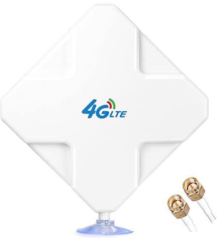 Andven 4G LTE Antenna SMA, 35dBi 3G/4G External Antenna with Dual SMA Male Connector for Wireless Network Card WLAN Router