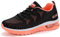 frysen Herren Damen Sportschuhe Laufschuhe mit Luftpolster Turnschuhe Profilsohle Sneakers Leichte Schuhe BlackOrange 36