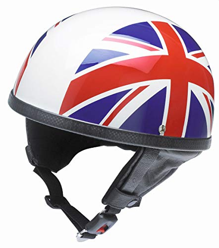 Redbike Oldtimer Retro Motorrad Halbschalenhelm RB 512 Union Jack Dekor ohne ECE M