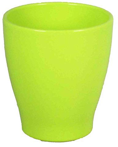 INNA-Glas Macetero, cerámica, Verde Manzana, 15cm, Ø13,2cm