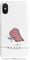 Tirita Personalised Initials Custom Hard Phone Case Compatible with iPhone Xr Chubby Dinosaur Pink T-Rex