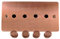 G&H FRG14-PK Flat Plate Rose Gold 4 Gang Dimmer Plate Only inc Dimmer Knobs