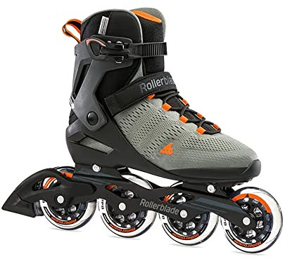 Rollerblade Herren Sirio 90 Inline-Skate, Antracite/Arancio, 44.5 EU