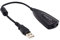 Donkey PC - Carte son USB 7.1 avec adaptateur vers jack 3,5 mm, externe avec câble et adaptateur casque et microphone pour PC, câble de 15 cm
