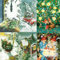 Inge Löök Weihnachten Postkarte (nu19,25,45,54,59,65), weiß groon gelb rot blau