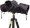 HIUOUIH Housse de Pluie Appareil Photo Caméra Couverture Anti-Pluie Protection Imperméable Anti Couverture Anti Pluie Appareil Photo pour Reflex Numérique Lens Total Jusqu'à 22 cm Longueur, Noir