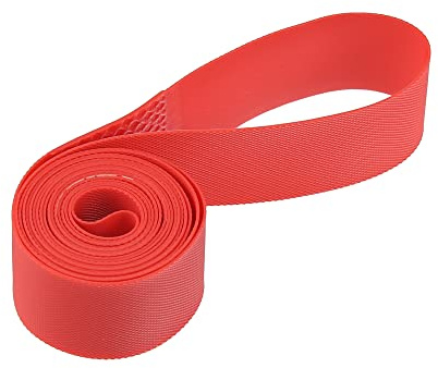 X AUTOHAUX 24 Zoll Fahrrad Felgenband Felgenband Liner Innenschlauch Schutzband PVC Rot Paar