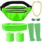 Deguisement Annee 80 Femme Homme Accessoire Fluo Sac Banane Bandeau Cheveux Femme Bracelet Jambiere Annees 80 90 Deguisement Disco Femme Homme Enfant Déguisement Année 80 Accessoires Sportif (vert)