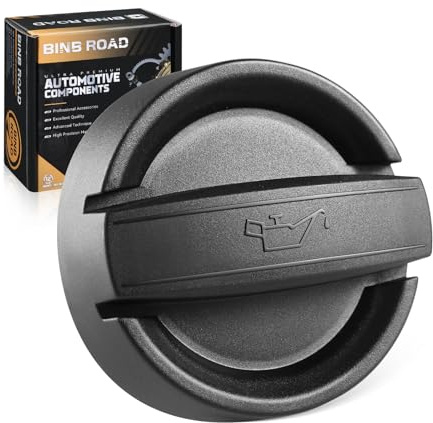 BINB ROAD Oil Filler Cap Cover Black Compatible with BMW 118d 220d 228i 318d 320d 330d 428i 525i 530d 640i 735i X1 X2 X3 X4 X5 X6 X7 (Replaces 11128655331)