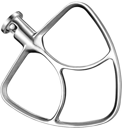 LETOMS Accesorio de paleta para batidoras Kitchenaid de 4.5 a 5 cuartos de galón, batidor de borde flexible para batidora Kitchenaid, apto para lavavajillas