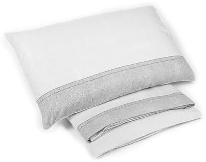 Set Lenzuola in Flanella Completo Letto Matrimoniale MADE IN ITALY (2P, Grigio)