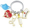 WOOXDYUK® Porte-clés pour infirmière - Stéthoscope - Seringue d'amour - En métal - Pendentif pour médecin et infirmière - Cadeau - Bleu