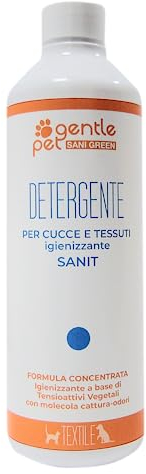 DETERGENTE Rampi Lavatrice o a mano CUCCE E TESSUTI a contatto con animali, cani e gatti igienizzante SANIT 500 ml
