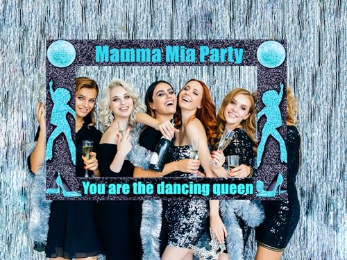 JeVenis Du Bist Die Tanzende Königin Photo Booth Requisiten Partyzubehör Mamma Mia Dekoration Disco