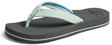 Reef Cushion Breeze Flip-Flop-Sandale für Damen, Grau/Mint, 41 EU