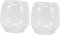 LIFKOME 2Pièces Abat-jour Verre Transparent pour Lampe à Huile Couvercle Kérosène Vintage Accessoires de Décoration Élégants pour Intérieur