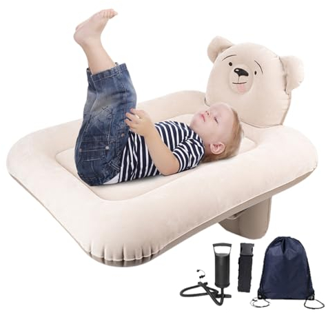 Poupangke Aufblasbares -Reisebett, Auto-Kinder-Luftmatratze | Aufblasbare Luftmatratze Autobett,Aufblasbares Autobett für den Rücksitz für Flugzeugsitze, Zugsitze, Wanderbett