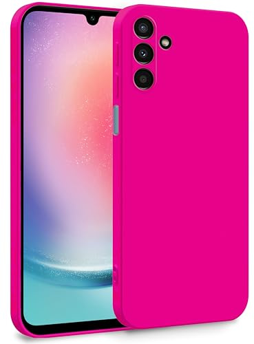 MyGadget Cover per Samsung Galaxy A25 5G - Custodia in Silicone Morbido a Doppio Strato – Case con Protezione Fotocamera & Fodera Interna Antigraffio - Magenta Rosso