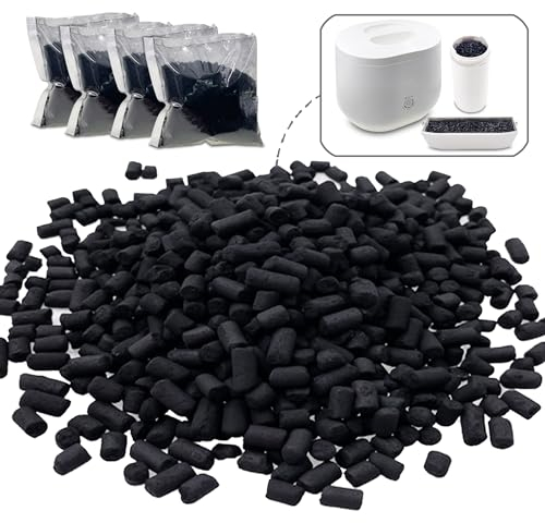 4 Pack Odor Absorbing Filter Refills for Lomi Smart Waste Kitchen Composter Top and Back Filters, Replacement Activated Charcoal Filters Compatible with Electric Countertop Compost Bin