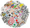 AXEN 100PCS Football Stickers Pack, Football Fans Vinyl Stickers Football Theme Decal for Laptop, Phone, Water Bottles, Computer, Flask and More