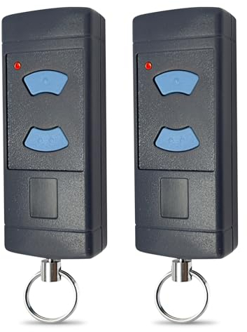 2 Piezas Mando Garaje Universal, Mando Puerta Garaje Mando 868MHz Mandos Puertas Automaticas Copiadora de Llaves Clonación de Plástico Inalámbrico Control Remoto Mando a Distancia del Llavero