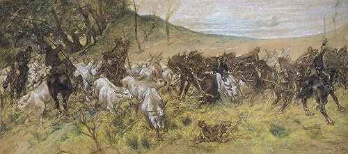 GKAZGQPR Bekannt Leinwand Wandbilder Leinwand Plakat Tödliche Begegnung von Fattori Gemälde Wandkunst für Wanddekoration 60x90cm