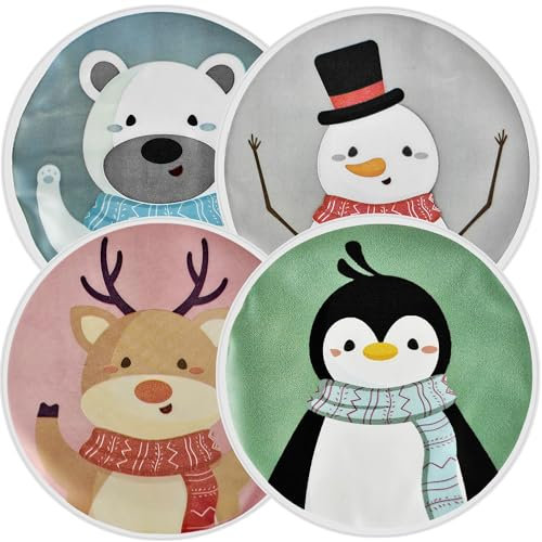 Taschenwärmer 4 Stück - Mix Set Taschenheizkissen Taschenheizkissen wiederverwendbar zum knicken - Handwärmer mit kleinen Sternen - Wärmepad für kalte Tage und für unterwegs - 340