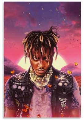 XQJLBZA Legends Never Die Juice WrldAlbum Poster Pop Singer Song Poster Canvas Print Creative Poster Wall Art Deco Home Office Aesthetic Decoration12x18inch(30x45cm) Unframe-style-32
