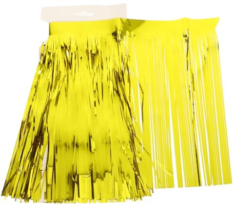 OSOLADY Tropische Hawaii Tischrock Mit Goldener Fransen-Banner-Dekoration Für Luau-Partys Geburtstagsfeiern Und Strandveranstaltungen Stilvolle Partydekoration