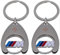 BMW 2x M Perfomance Motorsport Schlüsselanhänger Einkaufswagenchip Keyring Chip Einkaufschip