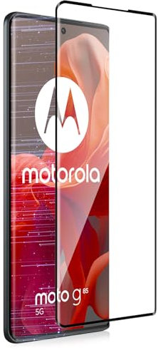 Lutree para Motorola Moto G85 5G/ Moto Edge 50 Fusion Protector de Pantalla, 1 Pieza 3D Cristal Templado con Pegamento Completo, Adsorción de Pantalla Completa Película Protectora