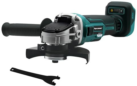 Akku Winkelschleifer für Makita 18V, 8500 U/min Kompakter Profi-Schleifer mit 4 Variablen Geschwindigkeiten, 125mm Schleifen Winkelschleifer zum Polier,Schleifen und Trennen(Ohne Akku)