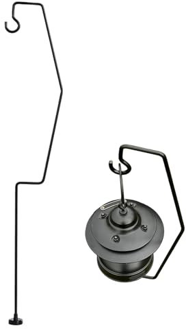 Camping Light Pole, Lantern Stand Holder, Folding Aluminum Shaft, Quick‑Lock Height Adjustment for Backpacking Grill Picnic Tent Fishing Nights, 21.1x3.0 inches