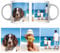 MUGGZ - Personalised Ceramic Mug (11oz) with Photo - Personalise with a 3 Photo/Logo Collage - Novelty Custom Gift for Family, Birthday, Anniversary, Mum, Dad, Corporate Business