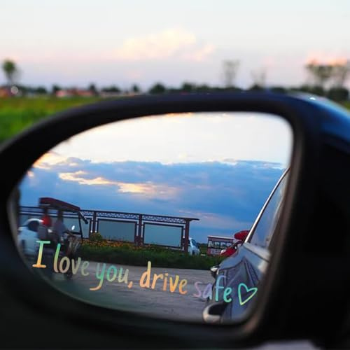 Drive Safe Aufkleber, 8 Stück I Love You Drive Safe Aufkleber, Fürsorgliche Erinnerung Stickers, Wasserdichte Vinyl Spiegel sticker, Auto Accessoire Geschenk für Freund, Ehemann und Ehefrau