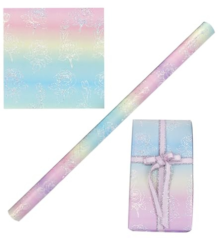 Geschenkpapier Saisonale Irisierende Farbverlaufsbögen Für Den Valentinstag