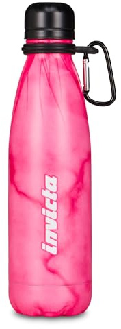 Invicta Borraccia Termica Fantasy, Rosa, Acciaio Inox, Bpa free, 500 ml, Mantenimento temperatura caldo 12h reddo 24h, Accessori, Scuola, Palestra, Ragazza