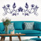 KLEBEHELD® Wandtattoo Barockstil Ornament | Barocke Formen | Größe 100x37cm, Farbe gold