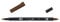 Tombow ABT-879-1P Fasermaler Dual Brush Pen mit zwei Spitzen, geblistert braun, Brown