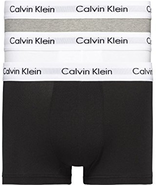 Calvin Klein Low Rise Trunk Boxershorts im 6er Pack, L, Grau / Weiß / Schwarz